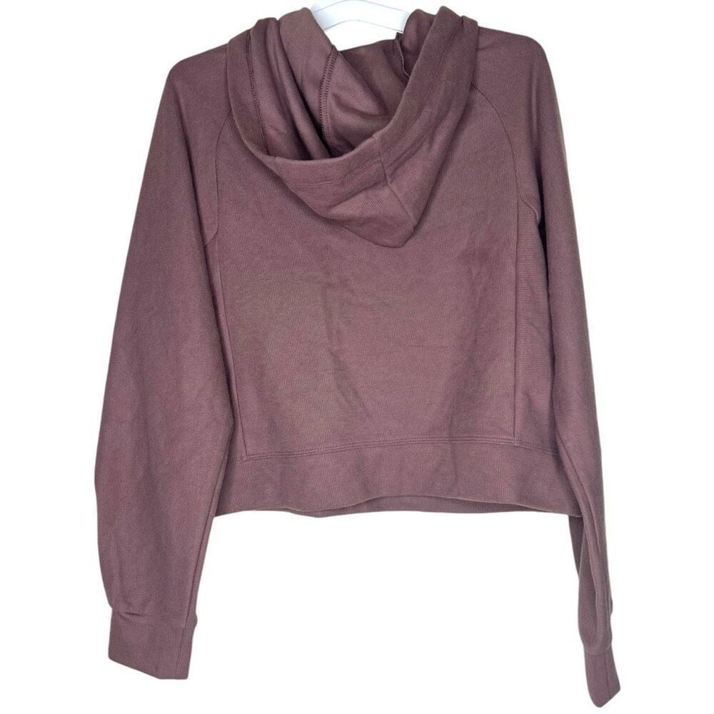 NEW All in Motion Brown Cozy Rib Hoodie XS - Picture 7 of 7